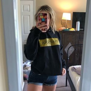 Black trap soul hoodie